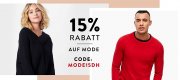 Nur heute 15% Extra-Rabatt auf &uuml;ber 71.00 Mode-Artikel f&uuml;r Damen und Herren im Mirapodo Shop