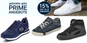 Nur heute 15% Rabatt auf alle Sneaker f&uuml;r Damen, Herren und Kinder im Gebr&uuml;der G&ouml;tz Shop