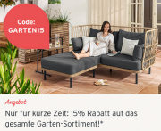 Nur heute 15% Rabatt auf das gesamte Garten-Sortiment bei Tchibo