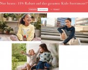 Nur heute 15% Rabatt auf das gesamte Kinder-Sortiment bei Tchibo