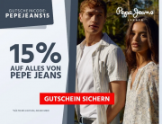 Nur heute 15% Rabatt auf das gesamte Sortiment von Pepe Jeans bei Jeans Direct