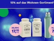 Nur heute 15% Rabatt auf das Wohnen Sortiment bei Thalia
