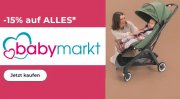 Nur heute 15% Rabatt auf das komplette Sortiment im Babymarkt