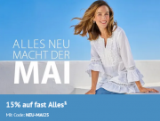 Nur heute 15% Rabatt auf fast Alles bei NKD