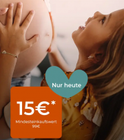 Nur heute 15 &euro; Rabatt auf fast alles im Babymarkt