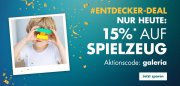 Nur heute 15% Rabatt auf Spielzeug im Galeria Karstadt Kaufhof Shop