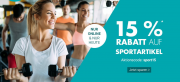 Nur heute 15% Rabatt auf Sportartikel im Karstadt Shop