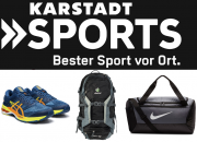 Nur heute 15% Rabatt auf Taschen und Schuhe im Karstadt Sports Shop