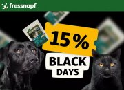 Nur heute 15% Rabatt auf Trockenfutter f&uuml;r Hunde & Katzen bei Fressnapf
