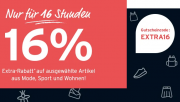 Nur heute 16% Rabatt auf ausgew&auml;hlte Artikel aus Mode, Sport und Wohnen bei Tchibo