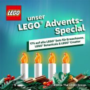 Nur heute 17% Rabatt auf LEGO Botanicals, Creator und Adult-Sets bei Thalia