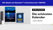 Nur heute 18% Rabatt auf alle Kalender im Thalia Shop