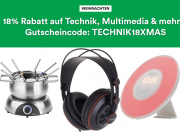 Nur heute 18% Rabatt auf das gesamte Technik-Sortiment, Multimedia & mehr im Thalia Shop