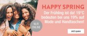 Nur heute 19% Rabatt auf Mode und Handtaschen im Galeria Kaufhof Shop