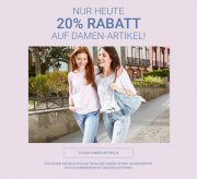 Nur heute -20% auf Damenartikel bei Jeans Fritz