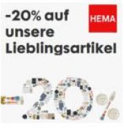 Nur heute: 20% auf Lieblingsartikel im Hema Onlineshop