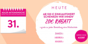 Nur heute 20 Euro Rabatt auf alles im Adler Shop