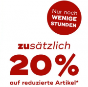 Nur heute 20% Extra-Rabatt auf alle bereits reduzierte Artikel im Sale bei Mister Lady