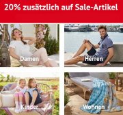 Nur heute 20% Extra-Rabatt auf alle bereits reduzierte Artikel im Sale bei NKD