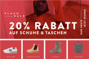 Nur heute 20% Extra-Rabatt auf ALLE Schuhe und Taschen bei Mirapodo