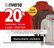 Nur heute 20% Extra-Rabatt auf ausgew&auml;hlte riverso Artikel bei Jeans Direct