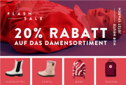 Nur heute 20% Extra-Rabatt auf das komplette Damen-Sortiment bei Mirapodo