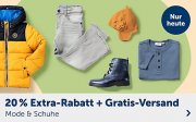 Nur heute 20% Extra-Rabatt auf Schuhe und Mode f&uuml;r Kids + gratis Versand im MyToys Shop