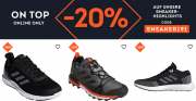 Nur heute 20% Extra-Rabatt On Top auf bereits reduzierte Sneaker im SportScheck Shop