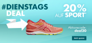 Nur heute 20% Rabatt auf alle Sportartikel im Galeria Karstadt Kaufhof Shop