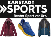 Nur heute 20% Rabatt auf alle Sportjacken und Sportschuhe im Karstadt Sports Shop