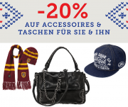 Nur heute 20% Rabatt auf alle Taschen und Accessoires f&uuml;r Damen und Herren bei Mirapodo