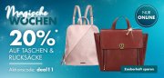 Nur heute 20% Rabatt auf alle Taschen und Rucks&auml;cke im Galeria Karstadt Kaufhof Shop