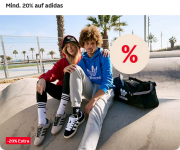 Nur heute 20% Rabatt auf ausgew&auml;hlte adidas Bekleidung, Schuhe und Sportausr&uuml;stung bei Otto