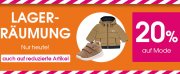 Nur heute 20% Rabatt auf Baby- und Umstandsmode im Babymarkt