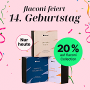 Nur heute 20% Rabatt auf das gesamte flaconi Collection Sortiment bei Flaconi