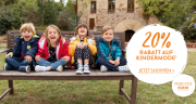 Nur heute 20% Rabatt auf das komplette Kindermode Sortiment im Adler Shop