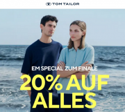 Nur heute 20% Rabatt auf das komplette Sortiment inkl. reduzierte Artikel im Sale bei Tom Tailor