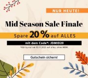 Nur heute 20% Rabatt auf das komplette Sortiment inkl. Sale bei Jeans Direct