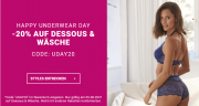 Nur heute 20% Rabatt auf Dessous und W&auml;sche bei Lascana