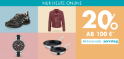 Nur heute 20% Rabatt auf fast ALLES im Galeria Karstadt Kaufhof Shop
