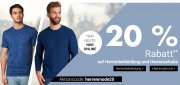 Nur heute 20% Rabatt auf Herrenbekleidung und Herrenschuhe im Karstadt Shop