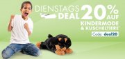 Nur heute 20% Rabatt auf Kindermode und Kuscheltiere im Galeria Karstadt Kaufhof Shop