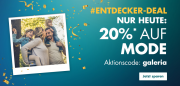 Nur heute 20% Rabatt auf Mode im Galeria Karstadt Kaufhof Shop