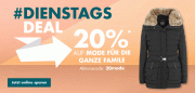 Nur heute 20% Rabatt auf Mode im Galeria Karstadt Kaufhof Shop
