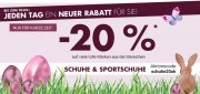 Nur heute 20% Rabatt auf Schuhe im Karstadt Shop