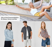 Nur heute 20% Rabatt auf Sommerstyles f&uuml;r Damen, Herren und Kinder im C&A Shop