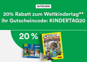 Nur heute 20% Rabatt auf Spielwaren, Filme, H&ouml;rb&uuml;cher und H&ouml;rbuch-Downloads im Thalia Shop