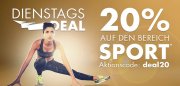 Nur heute 20% Rabatt auf Sportbekleidung und Sportausr&uuml;stung im Galeria Karstadt Kaufhof Shop