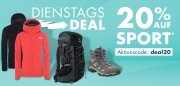 Nur heute 20% Rabatt auf Sportbekleidung und Sportausr&uuml;stung im Galeria Karstadt Kaufhof Shop