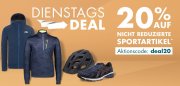 Nur heute 20% Rabatt auf Sportbekleidung und Sportausr&uuml;stung im Galeria Karstadt Kaufhof Shop